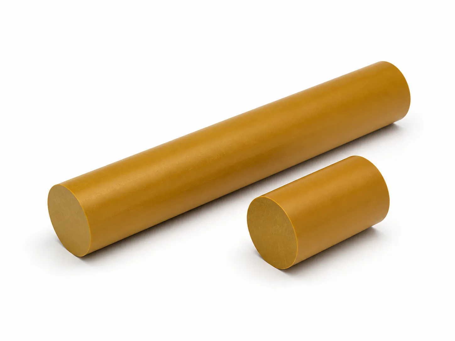 Natural ochre PAI rod stock for precision machining