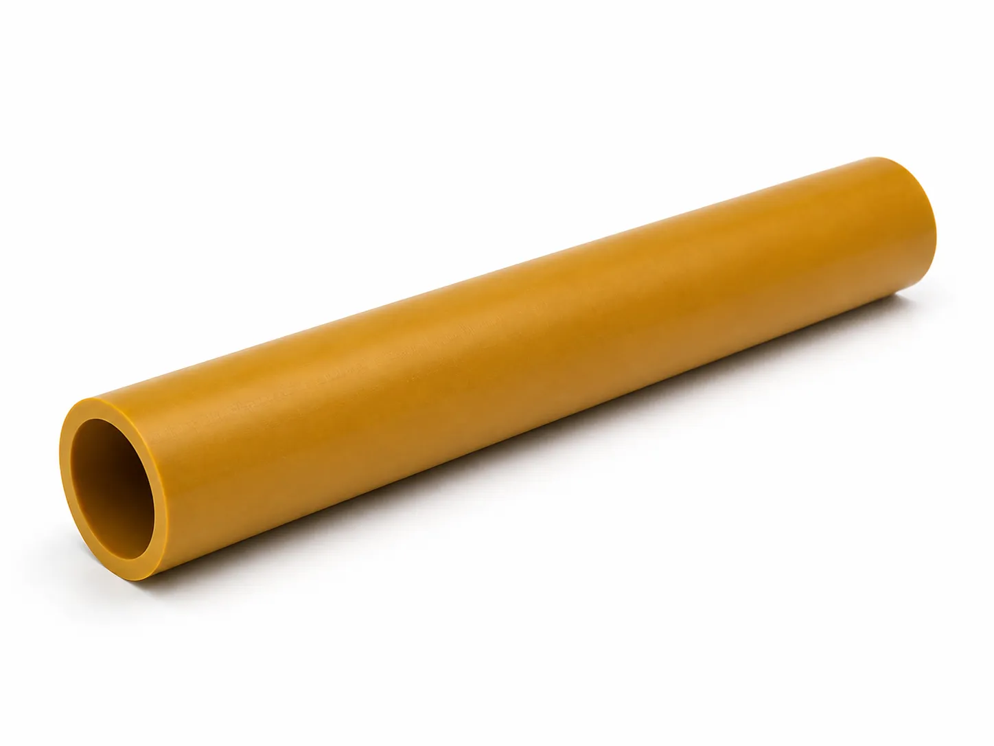 Natural ochre PAI tube stock with uniform wall thickness