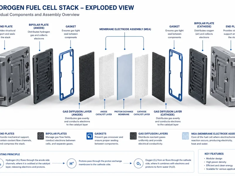 hydrogen fuel cell stack